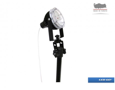 LBIS-24-24V | Seyyar LED Yuvarlak Projektör 24V AC-DC 24W IP67