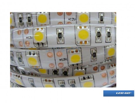 Şerit LED 5050 60Led Silikonlu 12V DC (5m-Paket)