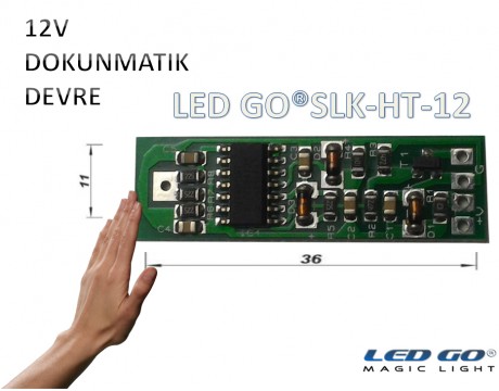 Dokunmatik Devresi 12V DC 4A (Profil içine Uygun)