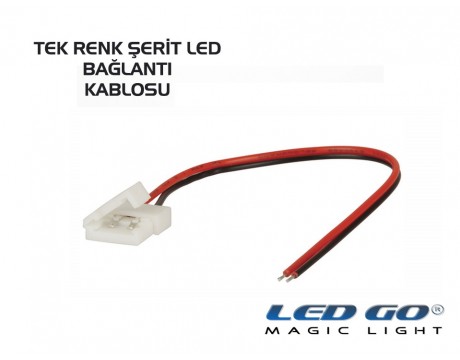 Şerit Led Birleştirme Kablosu Mono Renkler İçin