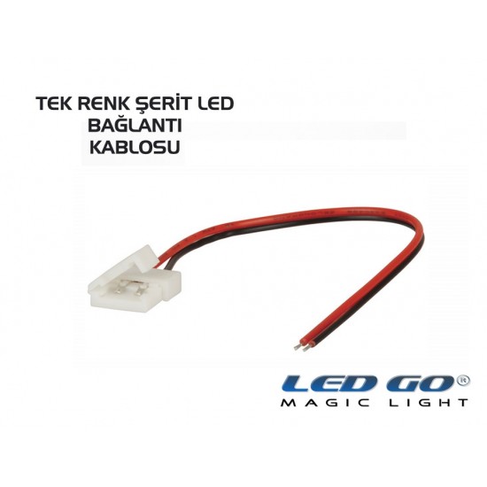 Şerit Led Birleştirme Kablosu Mono Renkler İçin