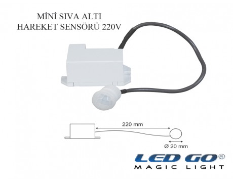 Sıva Altı Mini Haraket Sensörü
