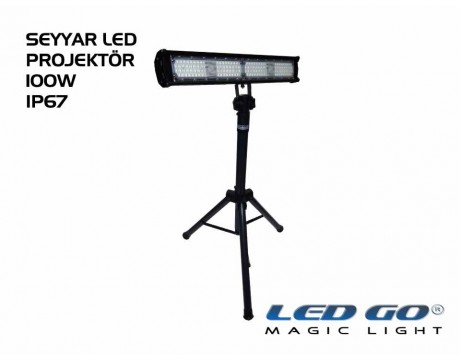 EPS-100 | Seyyar Slim Model LED Projektör 100W IP67