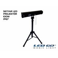EPS-100 | Seyyar Slim Model LED Projektör 100W IP67