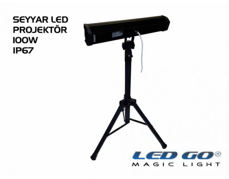 EPS-100 | Seyyar Slim Model LED Projektör 100W IP67