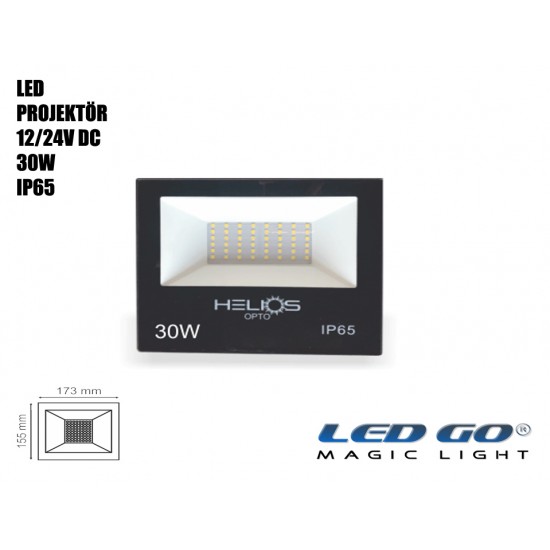 30W SMD LED PROJEKTÖR 12/24V DC 30W SMD LED PROJEKTÖR 12/24V DC