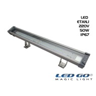 LET-50A | Temperli Camlı Alüminyum LED Etanj 50W IP67
