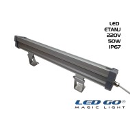 LET-50A | Temperli Camlı Alüminyum LED Etanj 50W IP67