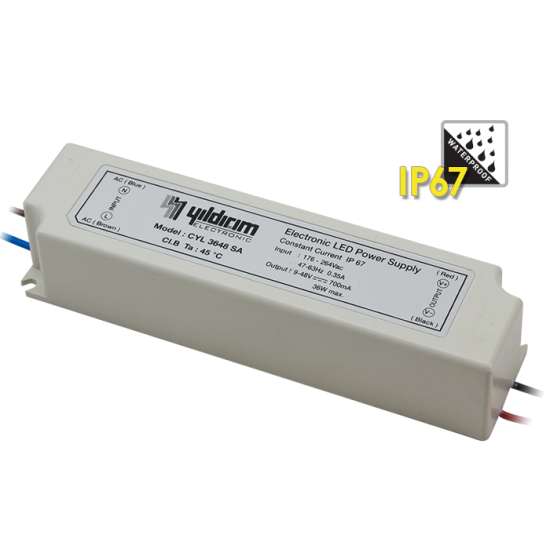 CYL 7285 SERISI SABIT AKIM LED SURUCU 700MA -PROFIL TIP 72WATT IP67 PFC CYL 7285 SERISI SABIT AKIM LED SURUCU 700MA -PROFIL TIP 72WATT IP67 PFC