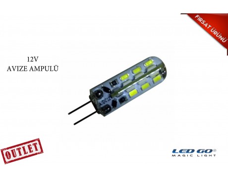 G4 LED Avize Ampülü İğne Ayaklı 12V 2W