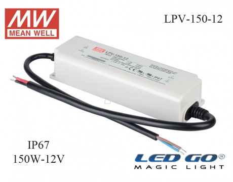 LPV-150-12 | Meanwell Sabit Voltaj LED Sürücü 12V 120W 10A