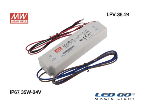 LPV-35-24 | Meanwell Sabit Voltaj LED Sürücü 24V 35W 1.5A