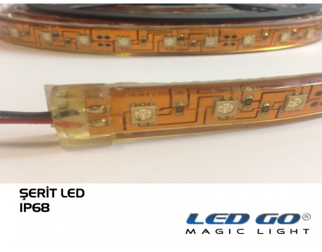 Şerit LED 5050 60Led Tam Silikonlu 12V DC IP68