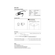 Ahşap Metal Gömme Dokunmatik Sensör 12-24V DC 60W
