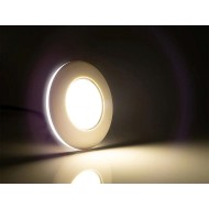 5W Sıva Üstü LED Spotlar,10-30V DC (Beyaz-Krom Kaplama)