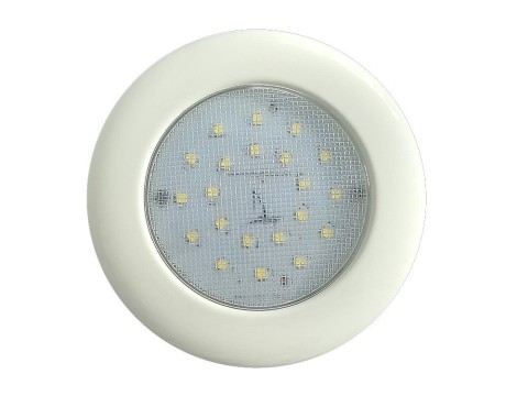 7W Sıva Üstü LED Spotlar,10-30V DC (Beyaz-Krom Kaplama)