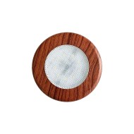 6W Ankastre LED Spotlar,10-30V DC (Beyaz-Krom-Ahşap Kaplama)