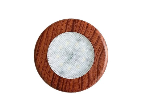 3W Ankastre LED Spotlar,10-30V DC (Beyaz-Krom-Ahşap Kaplama)