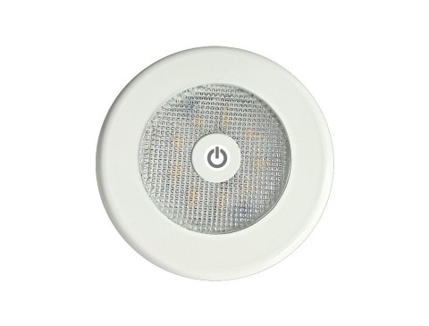 6W Ankastre LED Spotlar,10-30V DC ,On-Off (Beyaz-Krom-Ahşap Kaplama-Krom Metal Çerçeve)