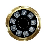 AQUAPLUS-36 | 9LED Sualtı Lambası – 36W 10-30V DC Pirinç Gövde