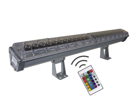 RGB LED Duvar Boyama Pro Serisi IR Uzaktan Kumandalı 24W IP67
