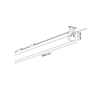 LET-21PCES-24VD | Polikarbon Gövdeli LED Etanj 24V DC 21W IP65 51cm