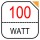 100W 
