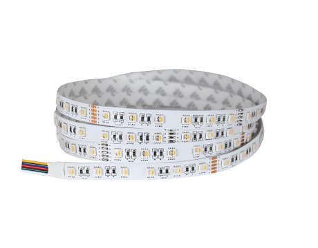 Şerit LED 12mm 5050 RGBWW  60LED/m 24V DC  IP20