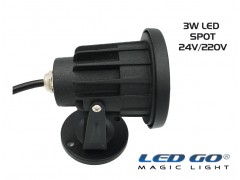 MINI LED SPOT,5W,24V AC- DC, IP67